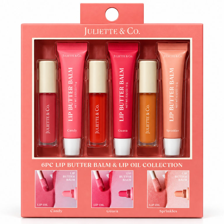 6pc Lip Butter Balm and Lip Oil Collection
